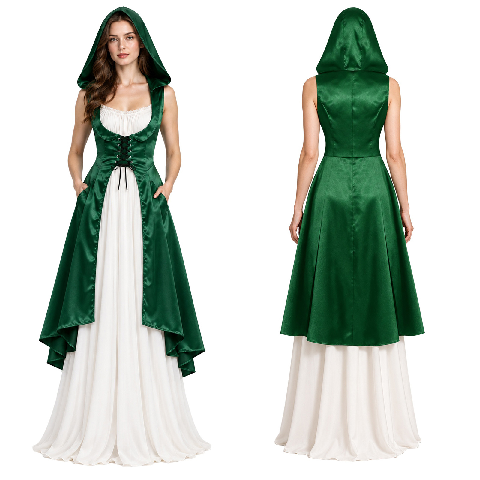 Lace Dress - Женское средневековое, ренессансное, викторианское платье с