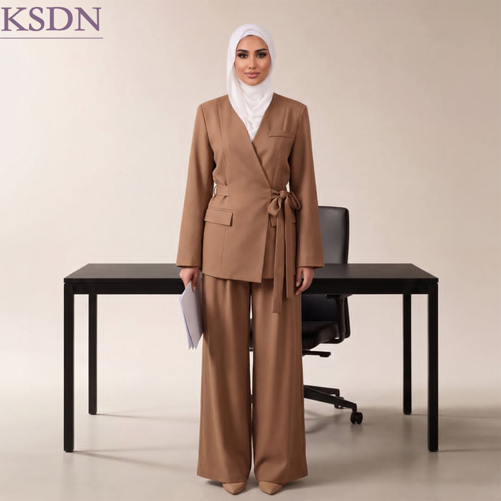 Womens Blazer - Женский деловой костюм с хиджабом: элегантный