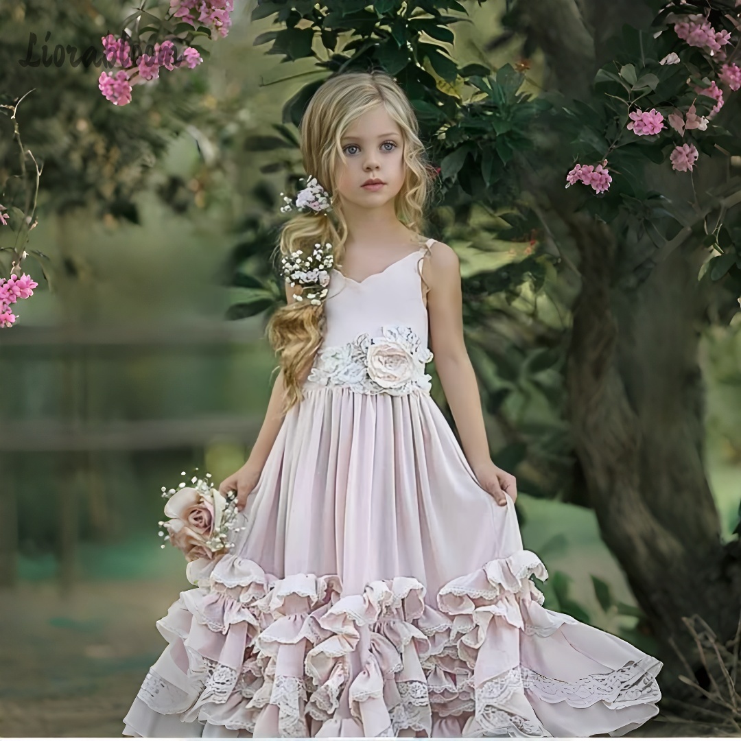 Formal Skirt - Платье для девочек с глубоким V-образным