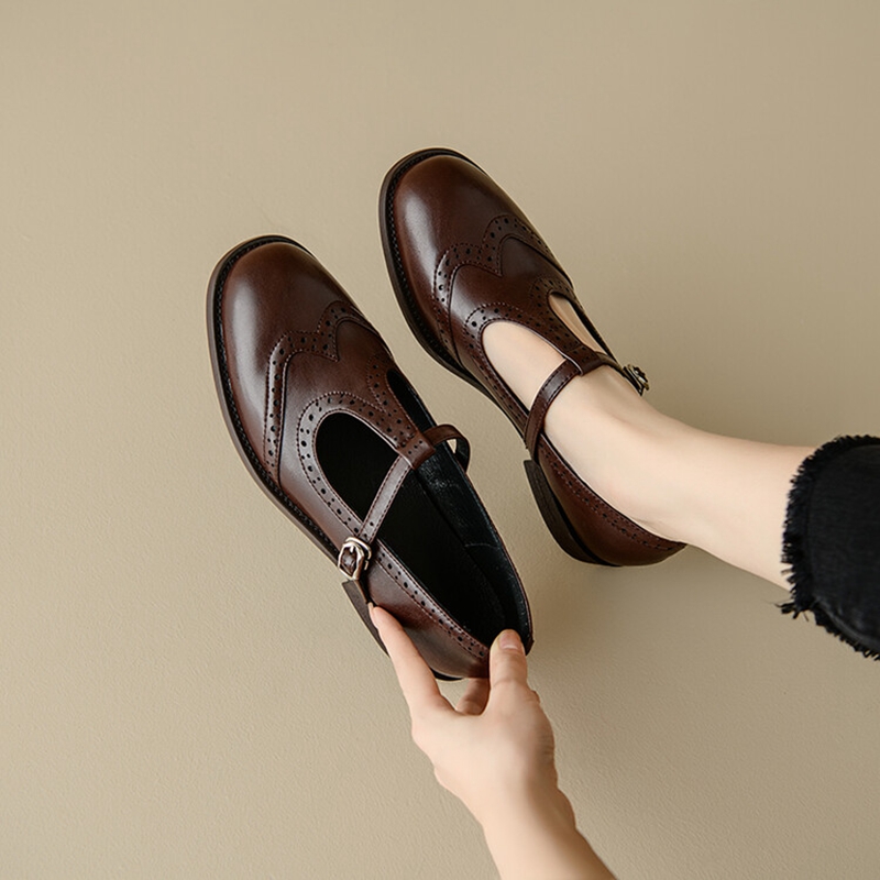 Womens Heels - Туфли-лодочки женские с круглым носком, спилок,