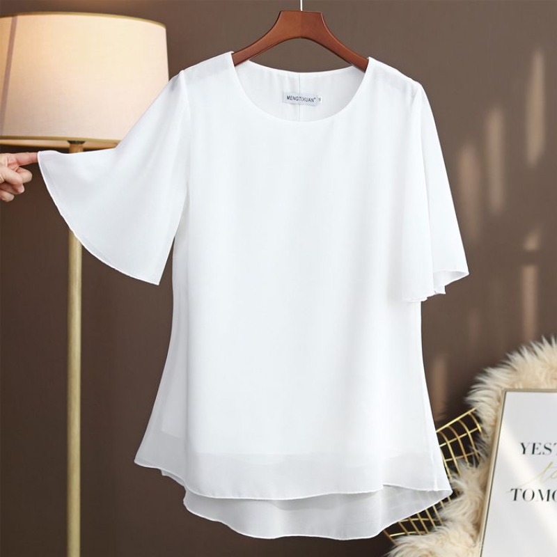 Silk Blouse - Элегантная шелковая блузка больших размеров с