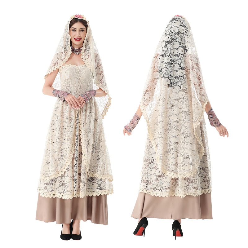 Wedding Dress - Женское винтажное кружевное платье макси с
