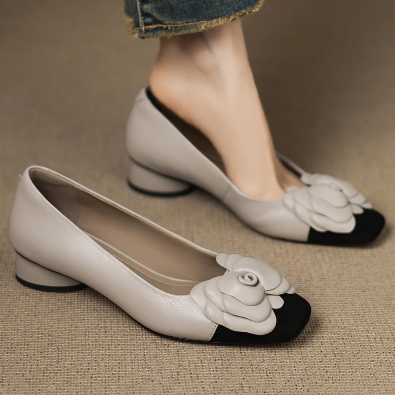 Womens Heels - Женские туфли-лодочки из овчины размера плюс