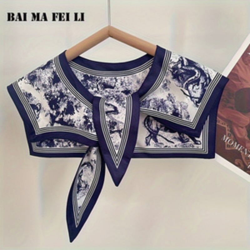 Silk Blouse - Женский универсальный шелковый шарф для весны,