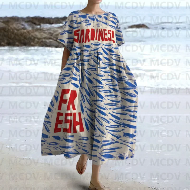 Midi Dress - Японское винтажное женское повседневное платье миди