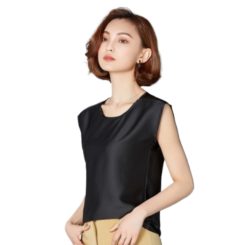 Silk Blouse - Сексуальный шелковый жилет для женщин, летний