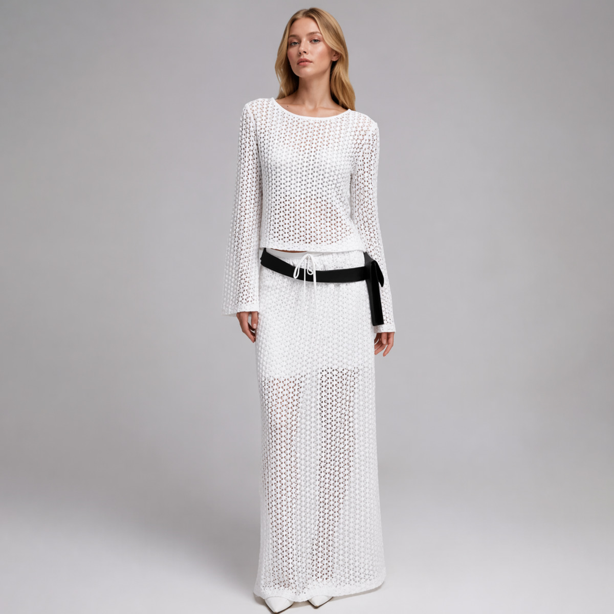 Женский вязаный комплект IG 20 – обзор и цена Formal Skirt