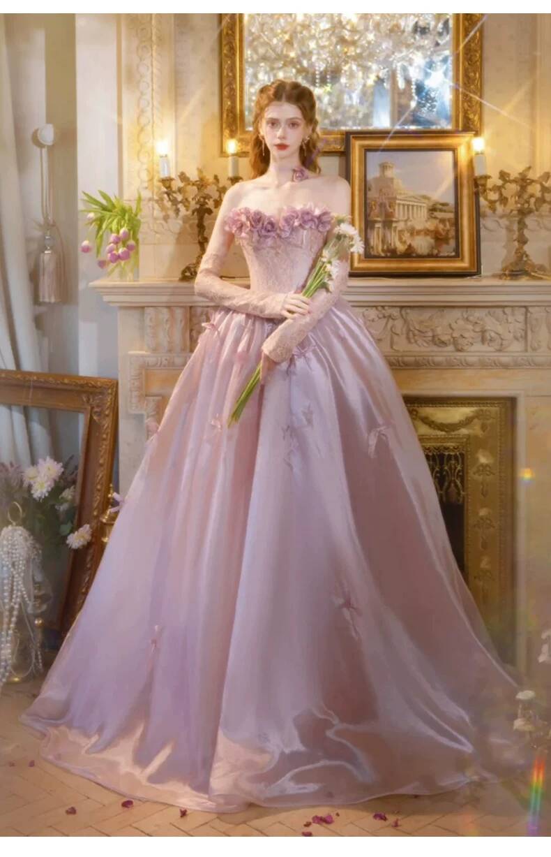 Винтажное пыльно-розовое бальн – обзор и цена Formal Dress