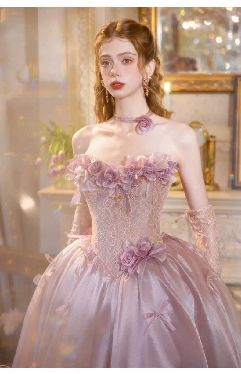 Винтажное пыльно-розовое бальн – обзор и цена Formal Dress