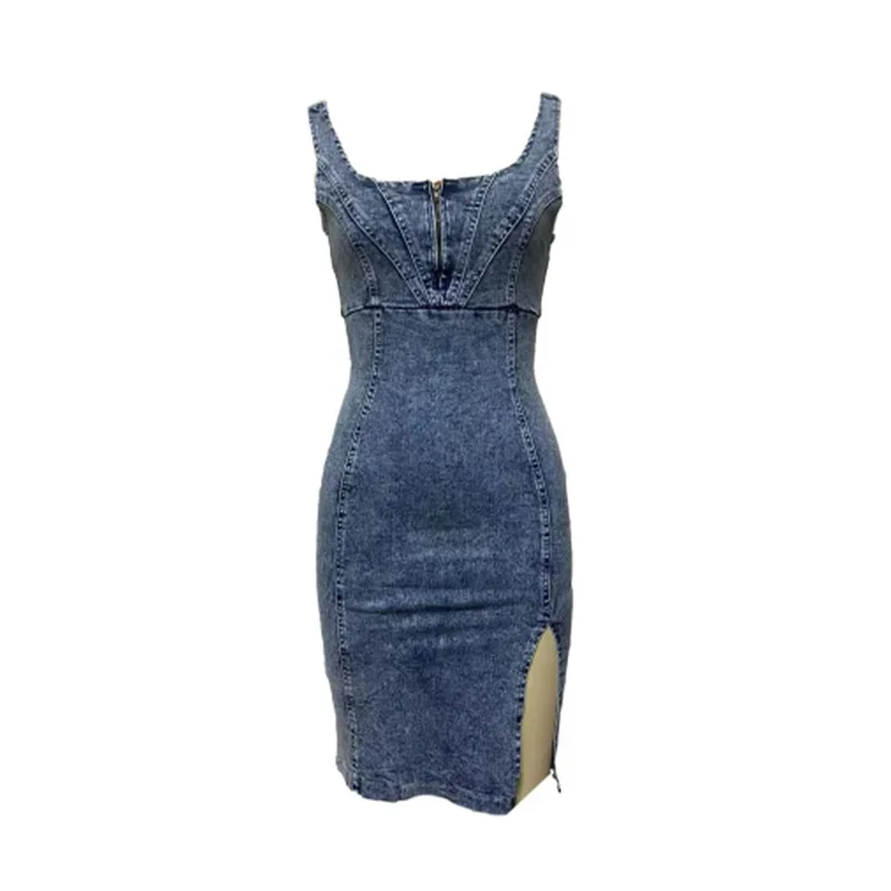 Винтажное облегающее джинсовое – обзор и цена Midi Dress