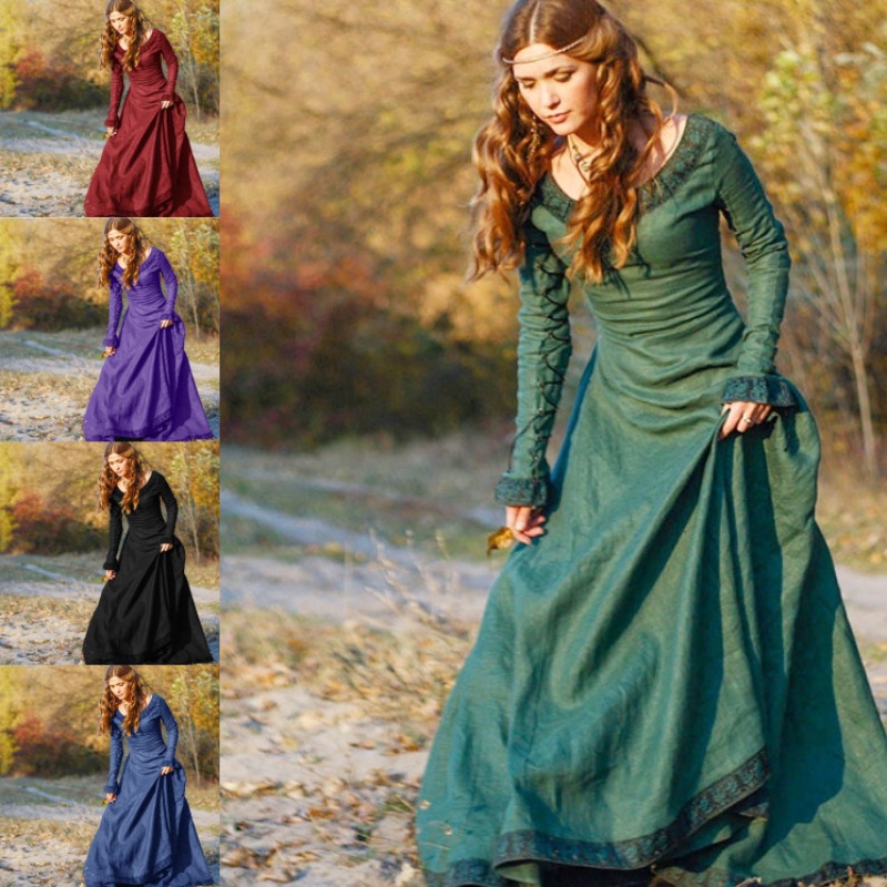 Женское средневековое длинное  – обзор и цена Lace Dress