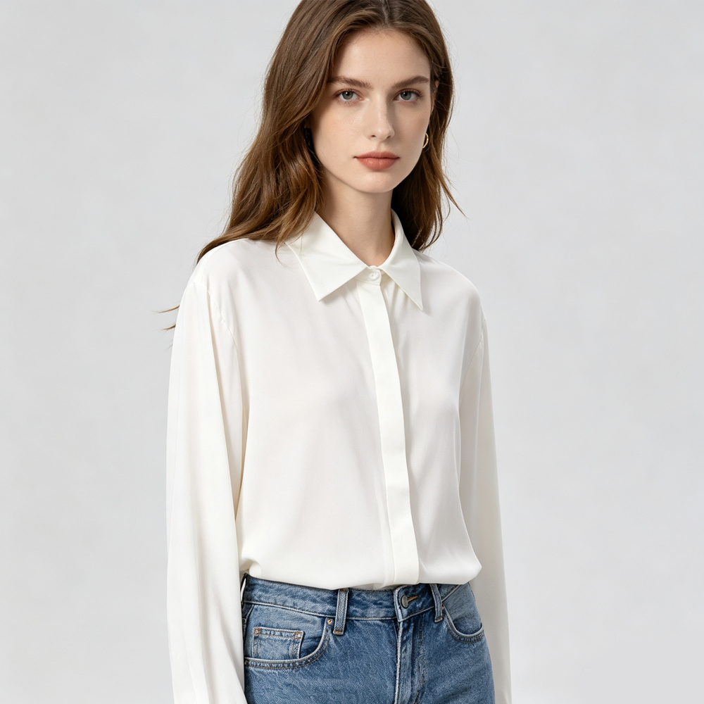 Модная женская рубашка больших – обзор и цена Silk Blouse
