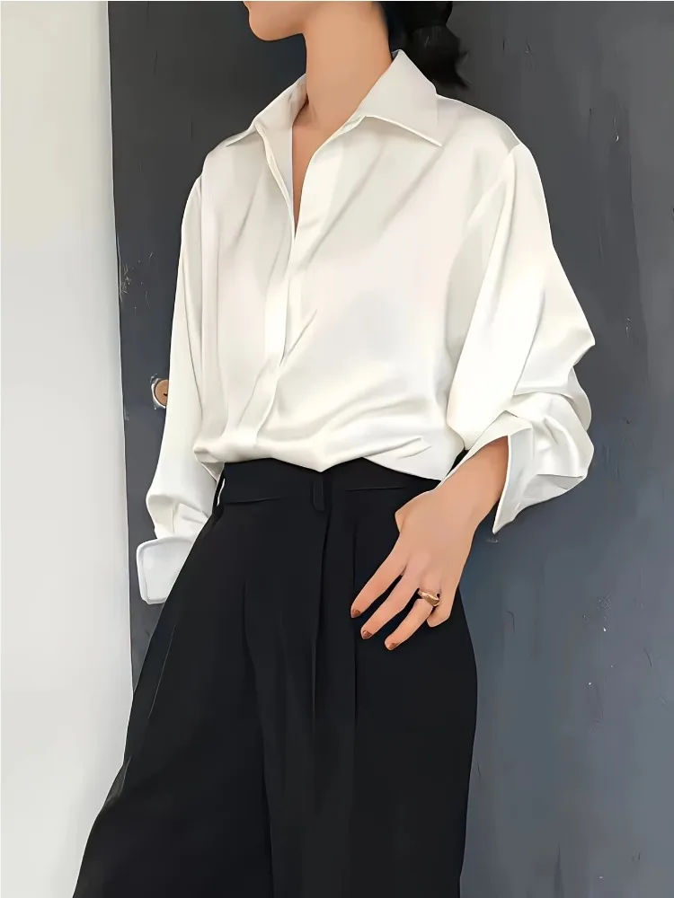 Повседневная женская шелковая  – обзор и цена Silk Blouse