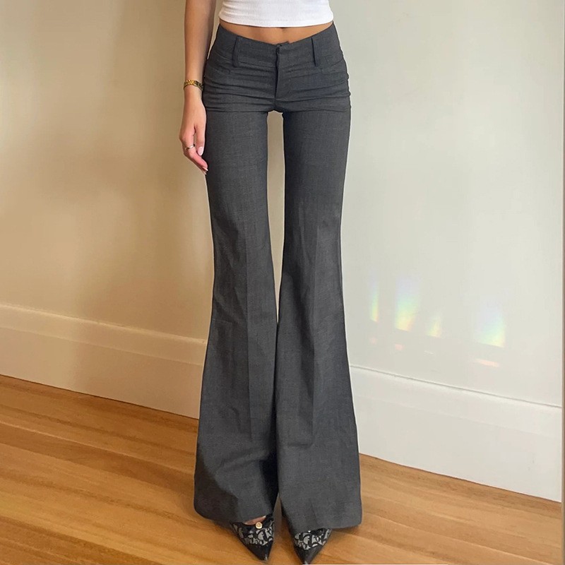 Серые брюки полной длины с мик – обзор и цена Tailored Trouser Wide