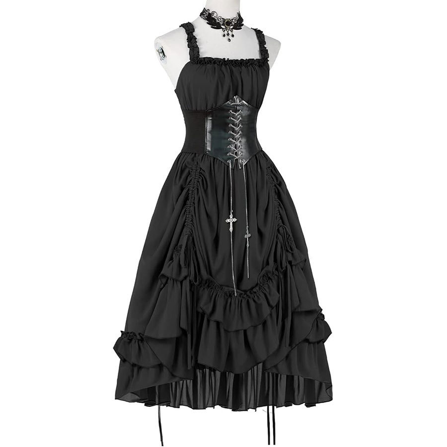Женское готическое платье-корс – обзор и цена Midi Dress