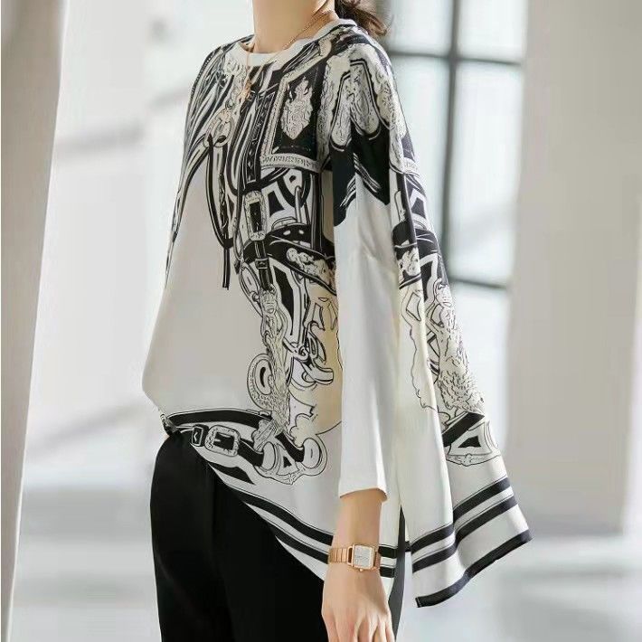 Свободный атласный шифоновый т – обзор и цена Silk Blouse