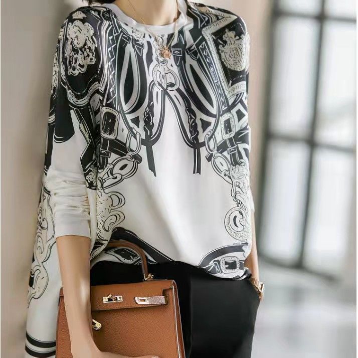 Свободный атласный шифоновый т – обзор и цена Silk Blouse