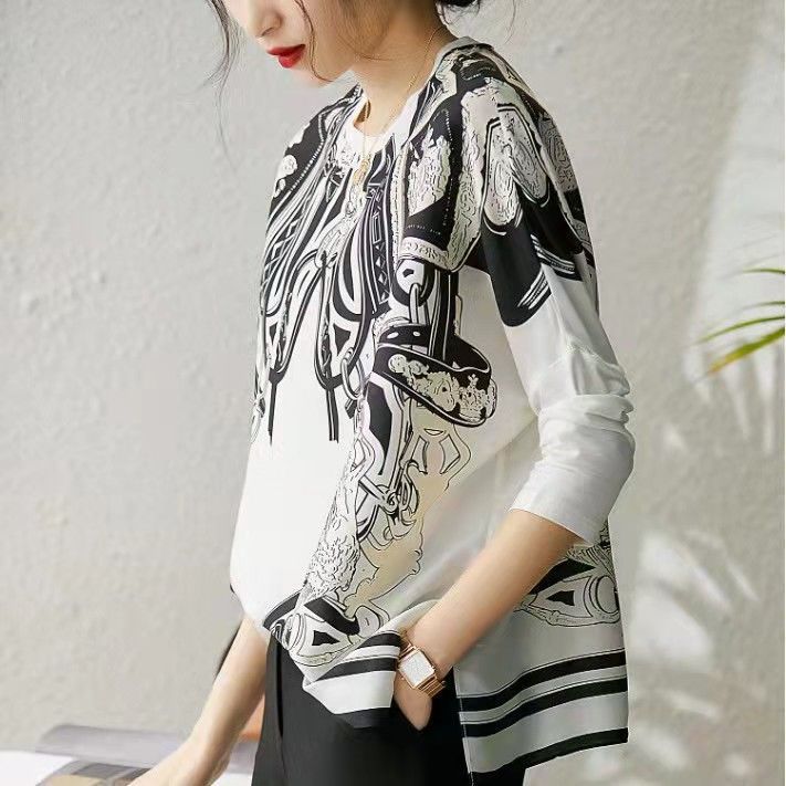 Свободный атласный шифоновый т – обзор и цена Silk Blouse