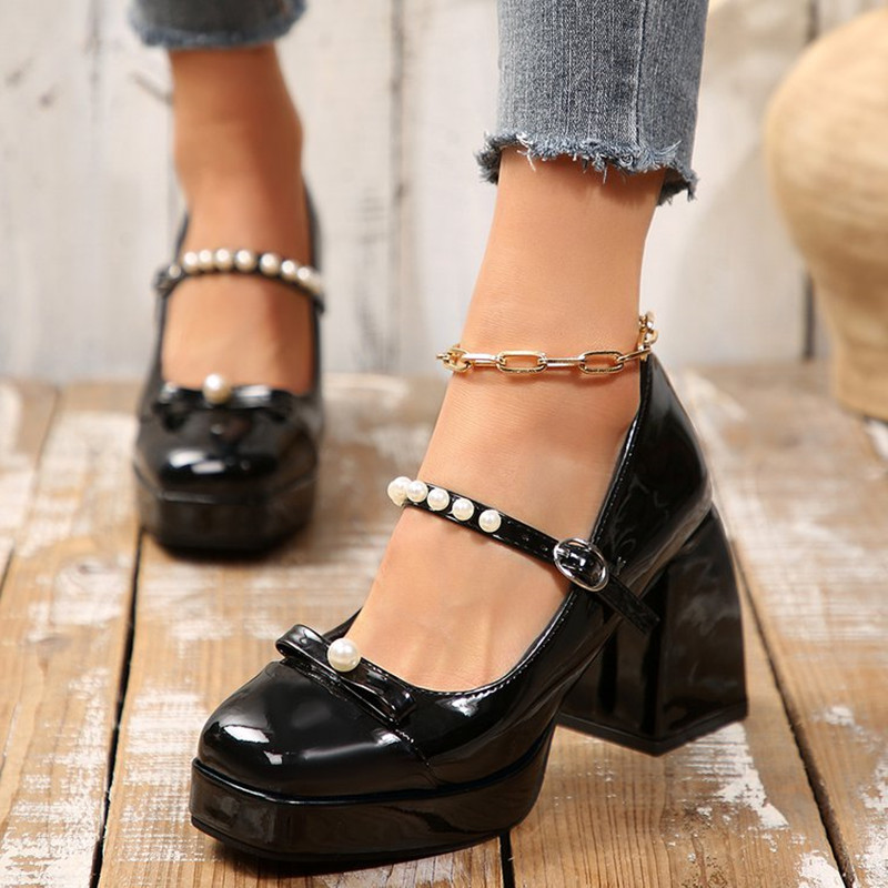 Роскошные брендовые туфли Мэри – обзор и цена Pump Heel Block