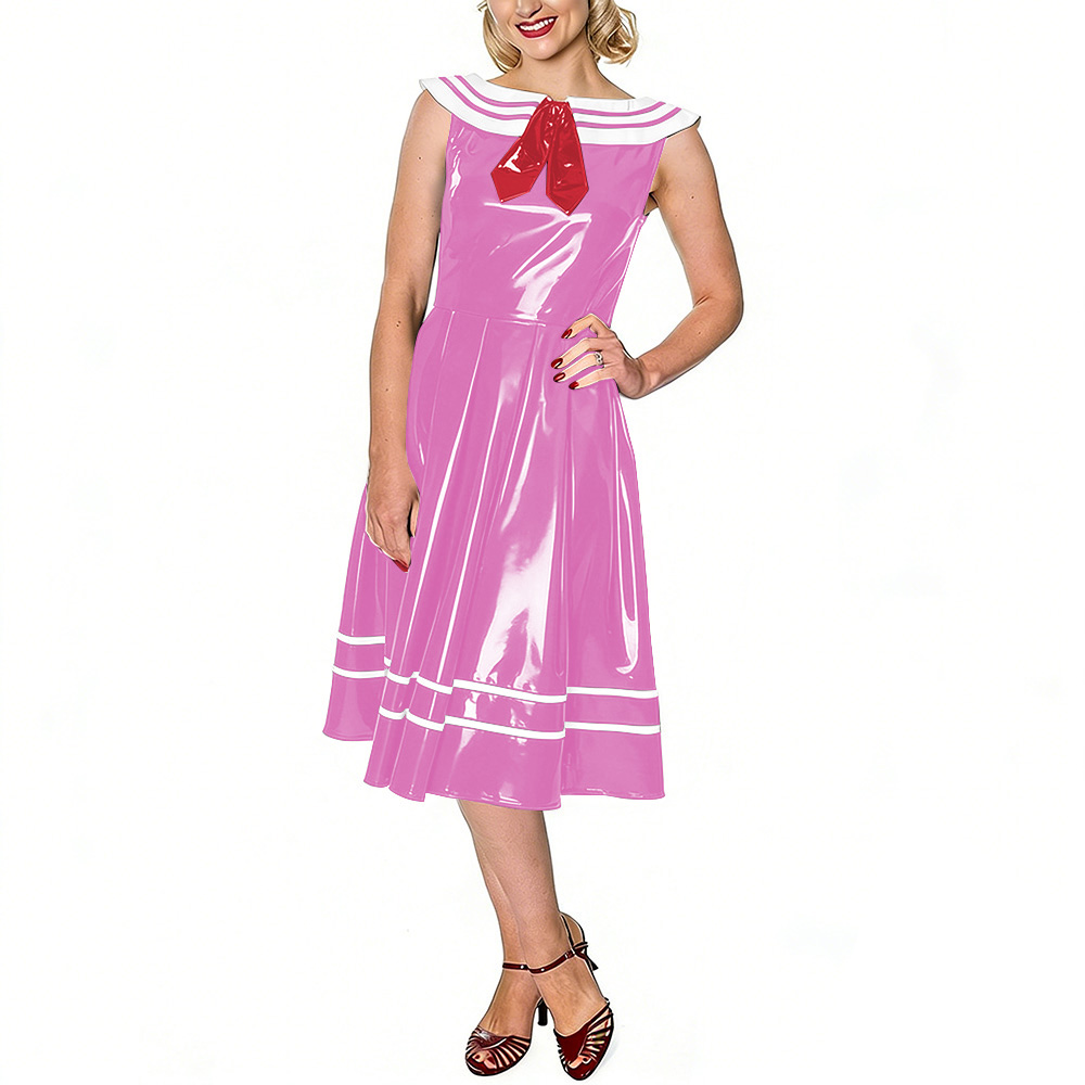 Винтажное женское платье-матро – обзор и цена Midi Dress