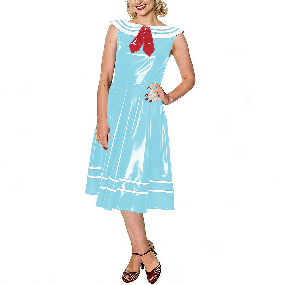 Винтажное женское платье-матро – обзор и цена Midi Dress