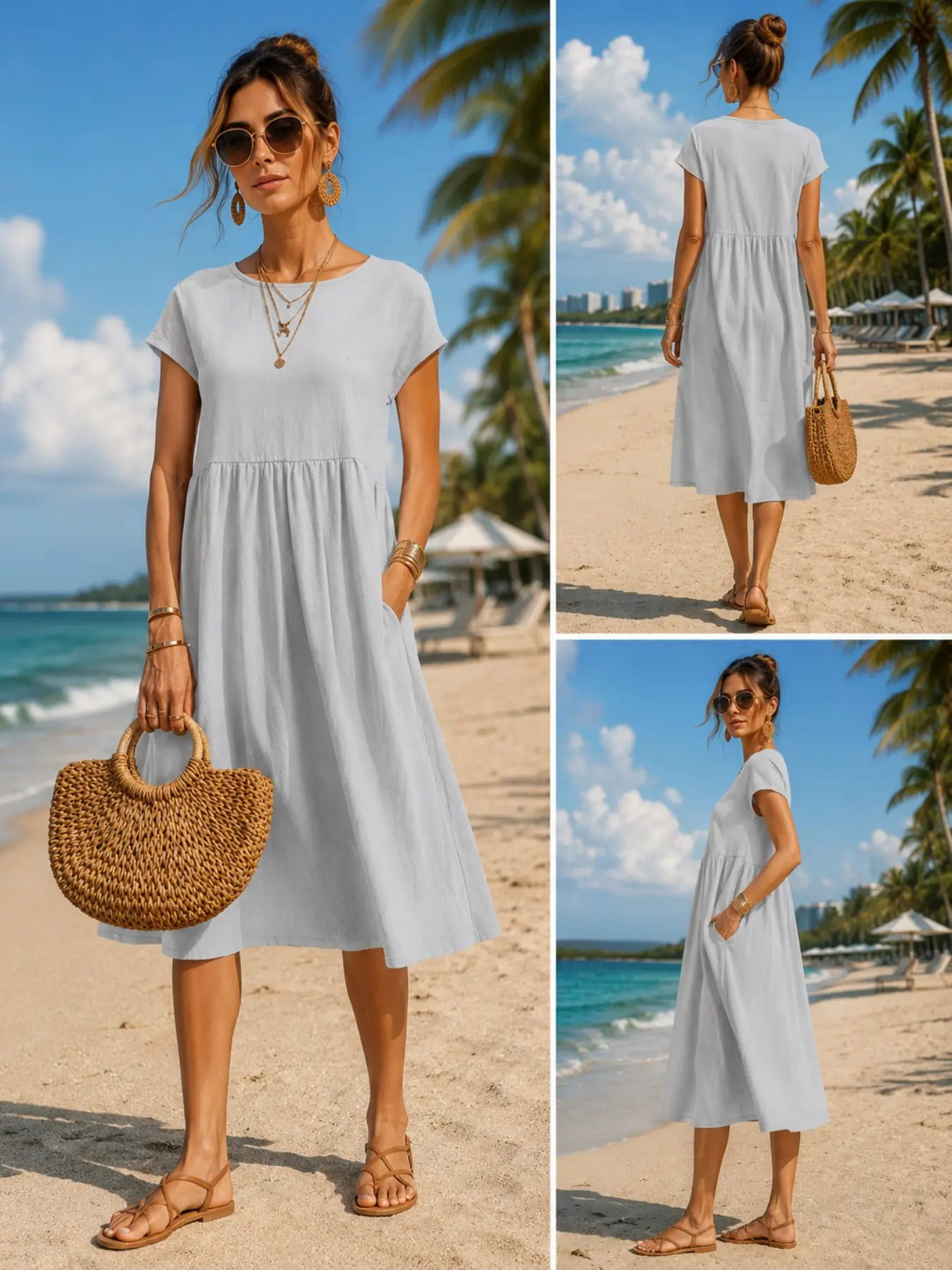 Женское повседневное платье ми – обзор и цена Midi Dress