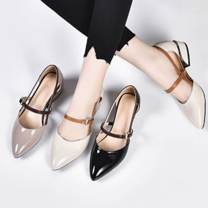 Женские двухцветные туфли-слин – обзор и цена Pump Heel Block