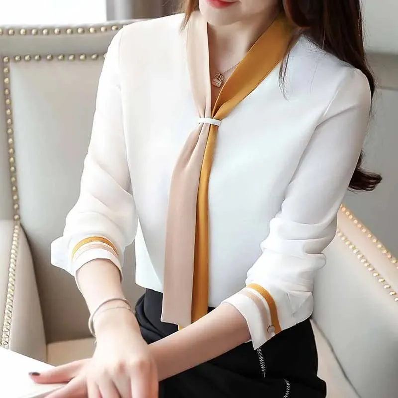 Осенняя офисная рубашка, винта – обзор и цена Silk Blouse
