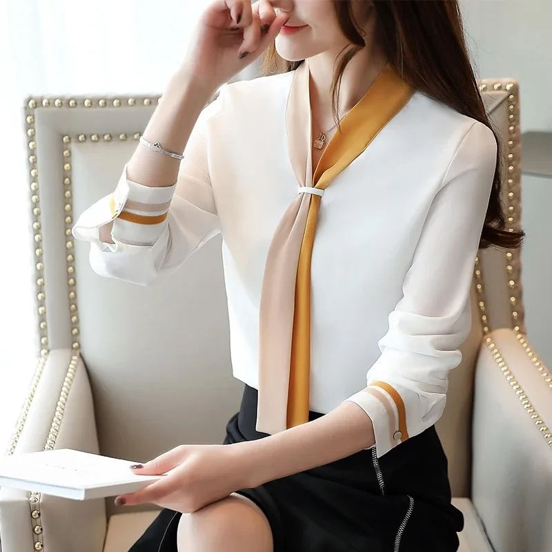 Осенняя офисная рубашка, винта – обзор и цена Silk Blouse