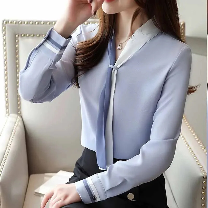 Осенняя офисная рубашка, винта – обзор и цена Silk Blouse